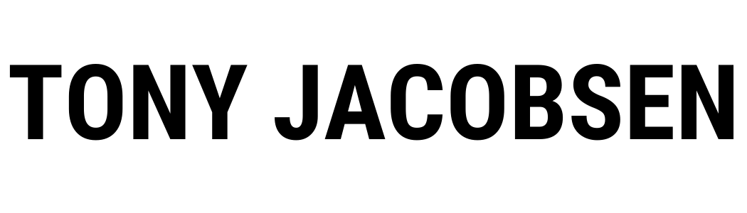 Tony Jacobsen's Name in all caps