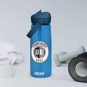 #UNBREAKABLE Flip Straw Water Bottle – 25oz of Power & Purpose