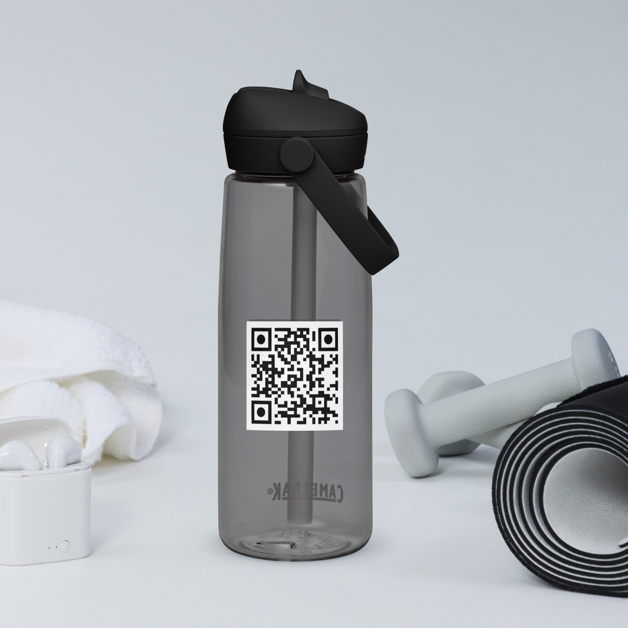 "#UNBREAKABLE BODY" Flip Straw Water Bottle – Hydration Built for the Build - Image 6