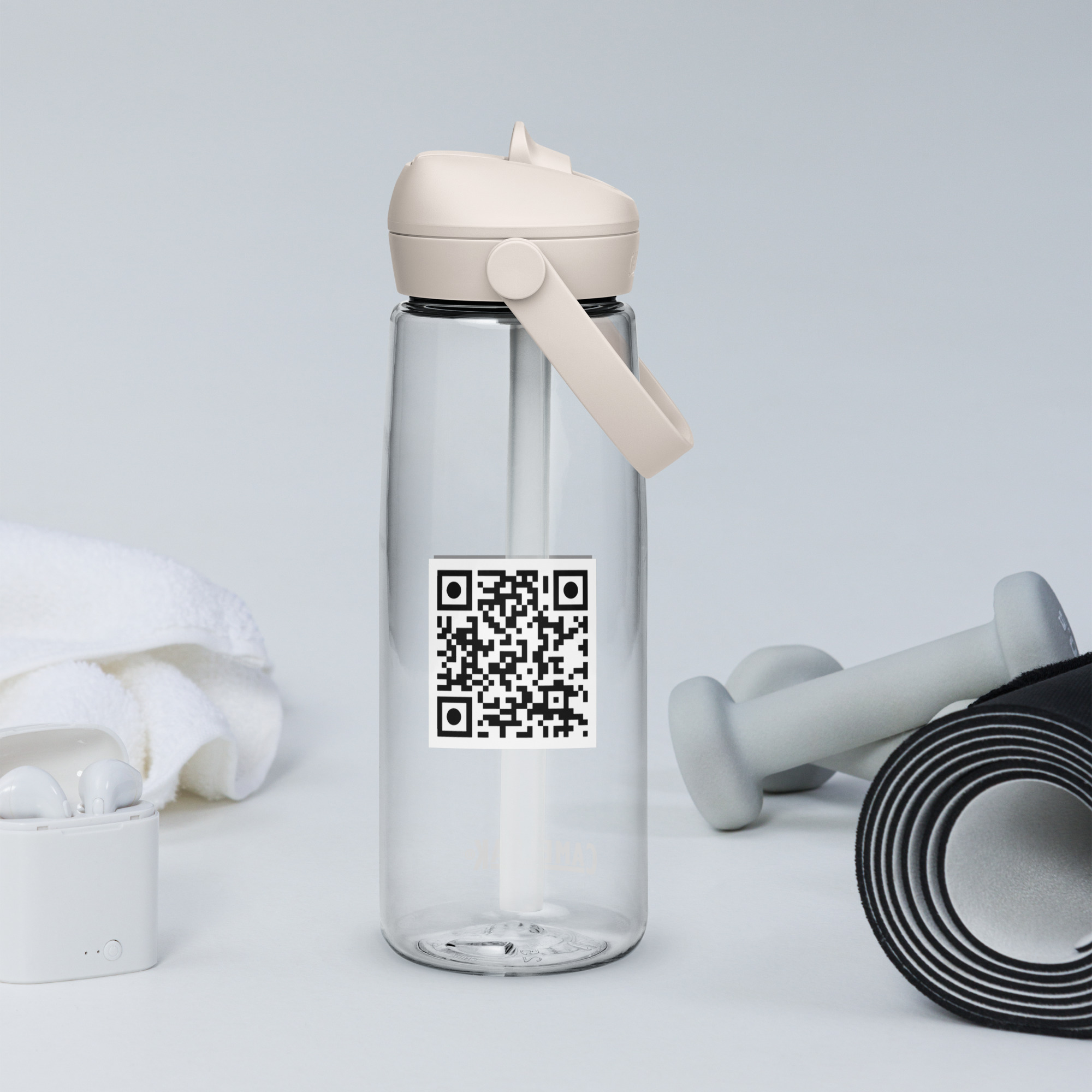 "#UNBREAKABLE BODY" Flip Straw Water Bottle – Hydration Built for the Build - Image 8