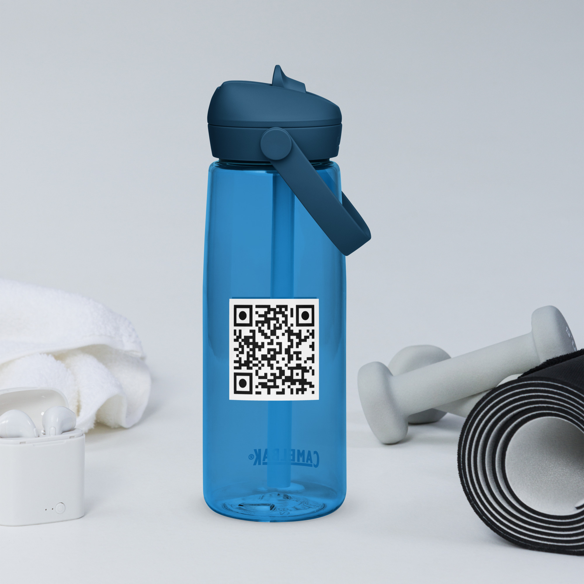 "#UNBREAKABLE BODY" Flip Straw Water Bottle – Hydration Built for the Build - Image 5