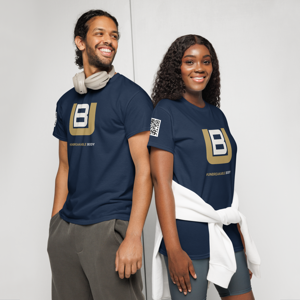 "#UNBREAKABLE BODY" DryBlend® Logo T-Shirt – Performance Driven by Purpose - Image 2