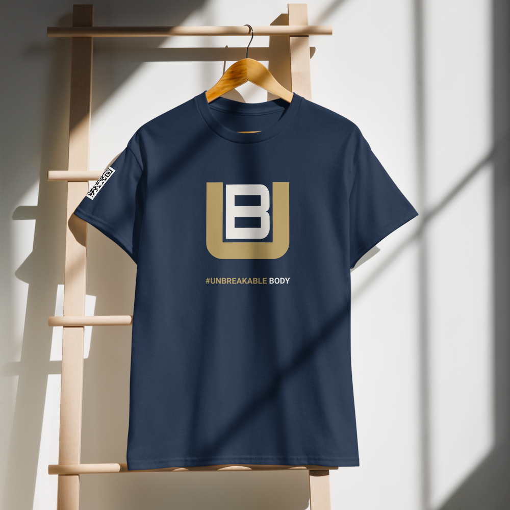 "#UNBREAKABLE BODY" DryBlend® Logo T-Shirt – Performance Driven by Purpose - Image 4